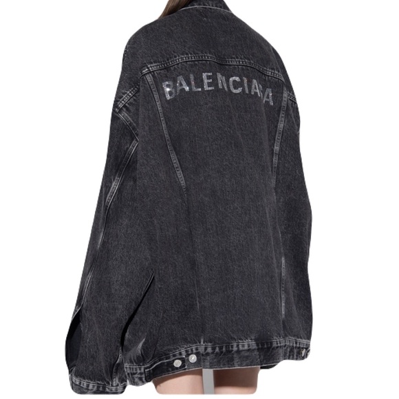 balenciaga Other - Balenciaga Back Rhinestone Denim Oversized Unisex Fit Jacket